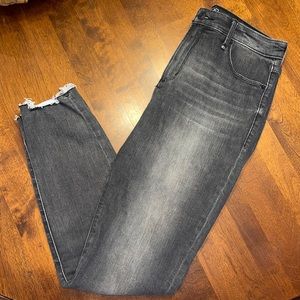 Abercrombie faded black skinny jeans